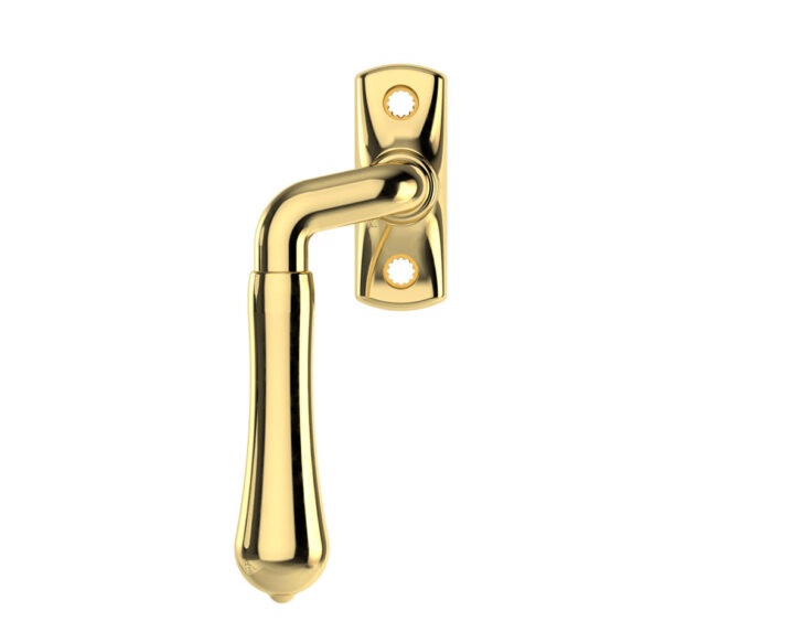 Bjorko window handle WH-B 30 L M in brass